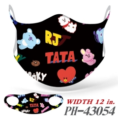 13 Styles BTS BT21Anime Mask Space Cotton Anime Print Mask