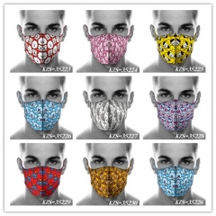 8 Styles BTS BT21 Anime Mask Space Cotton Anime Print Mask