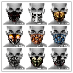 10 Styles Skull Logo Anime Mask Space Cotton Anime Print Mask