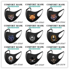 27 Styles Skull Logo Anime Mask Space Cotton Anime Print Mask