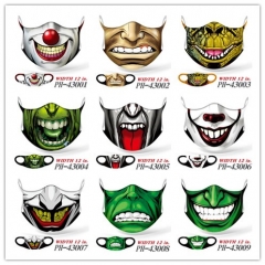 21 Styles Face Logo Anime Mask Space Cotton Anime Print Mask