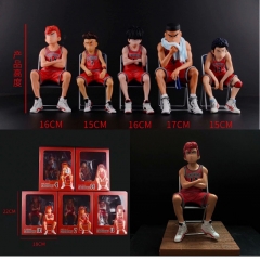 Slam Dunk Japanese Cartoon Character Collectible Toys Anime PVC Figure （5pcs/set）