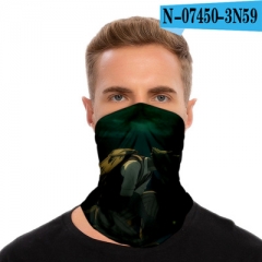 9 Styles BEASTARS Customizable Design Polyester Multifunctional Anime Magic Turban+Face Mask