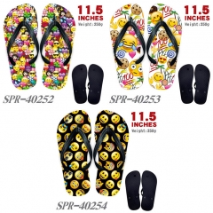 3 Styles The face Emoji Cute Soft Rubber Flip Flops Anime Slipper