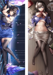 The idolmaster Cartoon Body Bolster Soft Long Print Sexy Girl Pattern Pillow 50*150cm