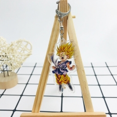 24 Styles Dragon Ball Z Cartoon Two Sides Laser Design Acrylic Anime Keychain