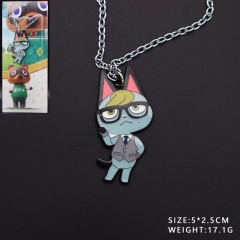 5 Styles Animal Crossing: New Horizons Cartoon Pattern Cosplay Decorative Alloy Anime Necklace