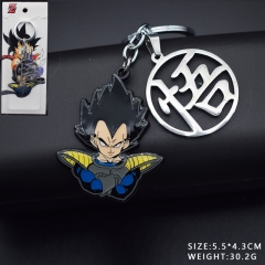 Dragon Ball Z Vegeta Cosplay Cartoon Pattern Decorative Alloy Anime Keychain