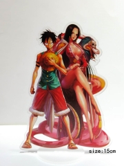 海贼王路飞+女帝双人亚克力立牌15CM