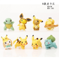 8款皮卡丘公仔5CM0.15KG
