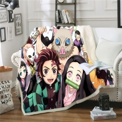 10 Styles 2 Sizes Demon Slayer: Kimetsu no Yaiba Berber Fleece Double Layer Anime Blanket