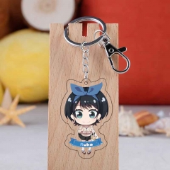 9 Styles Rented Girlfriend Pendant Key Ring Transparent Anime Acrylic Keychain