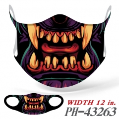 20 Styles Animal and Skull Mask Ice fabric Anime Print Mask