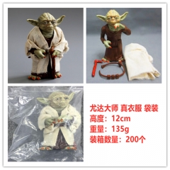 星球大战 绝地武士 尤达大师 真衣服袋装 公仔摆件，一件200个，高约12cm，重量135g