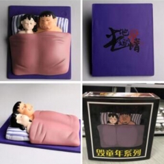 3.5CM Doraemon Big G and Minamoto Shizuka anime figure