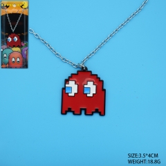 Pacman Game Pattern Cosplay Decorative Anime Necklace