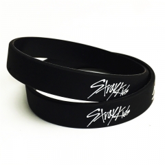 2 Colors K-POP Stray Kids Silica Gel Bracelet