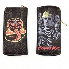 2 Styles Cobra Kai TV Series Cosplay PU Purse Zipper Anime Long Wallet