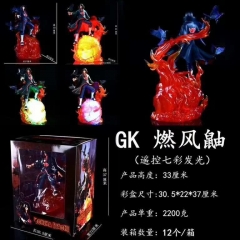 火影GK燃风鼬，七彩摇控发光高33厘米重2200克一箱12个