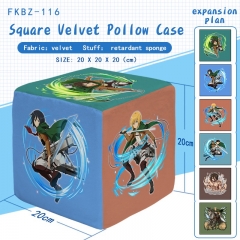 Attack on Titan/Shingeki No Kyojin Plush Soft Square Anime Pillow Can Be Customized According To Your Pictures