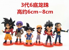 3代6款底座龙珠公仔手办高6-8厘米