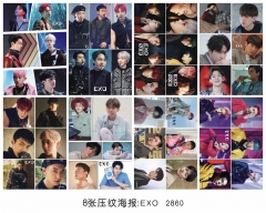 5套起批 2860 EXO 8张海报