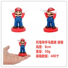 怀旧游戏周边 超级玛丽马里奥 托笔举手马里奥 汽车公仔摆件手办，一件400个，高约8cm，PP袋装