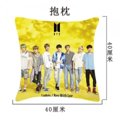 BTS抱枕防弹少年团新专辑Lights/Boy With Luv周边单人靠枕腰枕