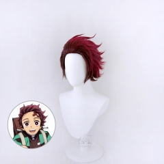 现货 鬼灭之刃 灶门炭治郎 cosplay假发 反翘款cos动漫假发