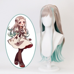 地缚少年花子君 八寻宁宁蓝灰渐变色长发cosplay假发 cos动漫假发