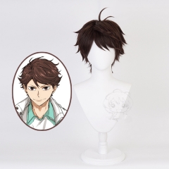 现货 排球少年 及川彻 cosplay假发 反翘短发