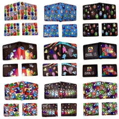 10 Styles Among us  Cartoon PU Folding Purse Anime Short Wallet