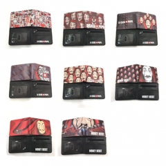 10 Styles La Casa de Papel Pattern Cosplay PU Coin Purse Anime Wallet