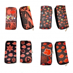 5 Styles Naruto Japanese Styles PU Purse Zipper Anime Long Wallet