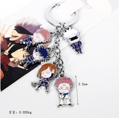2 Styles Jujutsu Kaisen Japanese Cartoon Alloy Anime Keychain