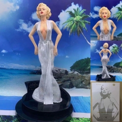 玛丽莲梦露1比4 爱美人Marilyn Monroe雕像白色手办