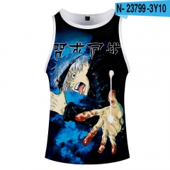 8 Styles jujutsu kaisen Cosplay 3D Digital Print Anime Sport Vest