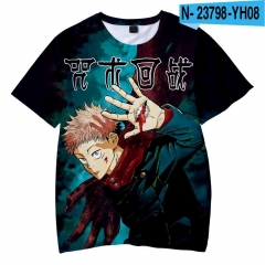 8 Styles  jujutsu kaisen Cosplay 3D Digital Print Anime T shirt