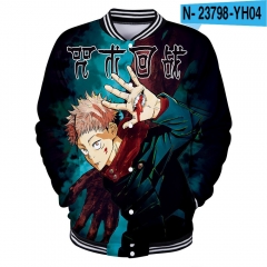 8 Styles jujutsu kaisen Cosplay 3D Digital Print Thicken Anime Baseball Uniform