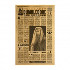 Harry Potter Dumbledore Home Decoration Retro Kraft Paper Anime Poster
