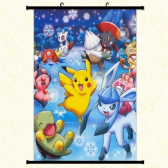 Pokemon Cartoon Wallscrolls Waterproof Anime Wallscrolls 30*45cm 60*40cm 60*90cm