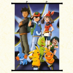 Pokemon Cartoon Wallscrolls Waterproof Anime Wallscrolls 30*45cm 60*40cm 60*90cm