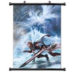 最终幻想挂画Final Fantasy挂画卷轴布画定做 漫展周边批发