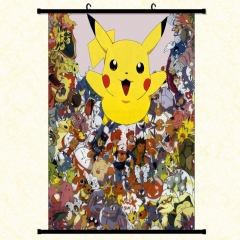 Pokemon Cartoon Wallscrolls Waterproof Anime Wallscrolls 30*45cm 60*40cm 60*90cm