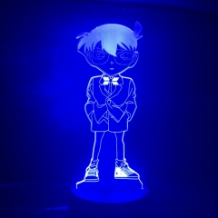 名侦探柯南3d小夜灯卡通七彩蓝牙音响闹钟app儿童宿舍卧室床头灯