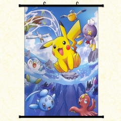 Pokemon Cartoon Wallscrolls Waterproof Anime Wallscrolls 30*45cm 60*40cm 60*90cm
