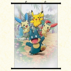 Pokemon Cartoon Wallscrolls Waterproof Anime Wallscrolls 30*45cm 60*40cm 60*90cm