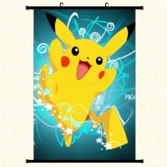 Pokemon Pikachu Cartoon Wallscrolls Waterproof Anime Wallscrolls 30*45cm 60*40cm 60*90cm