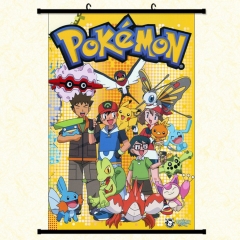 Pokemon Cartoon Wallscrolls Waterproof Anime Wallscrolls 30*45cm 60*40cm 60*90cm