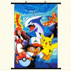 Pokemon Cartoon Wallscrolls Waterproof Anime Wallscrolls 30*45cm 60*40cm 60*90cm